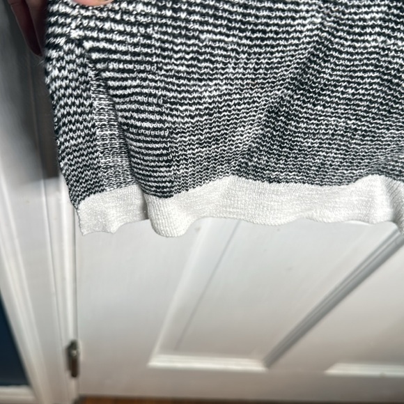 Eileen Fisher Linen Blend Contrast Long Sleeve Top Pullover Sweater W1042 Sz L - Picture 5 of 10